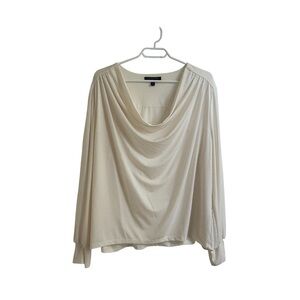 Banana Republic Cream Draped Blouse